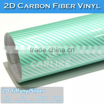 High Glossy 2D Carbon Fiber Sheet Vinyl Roll