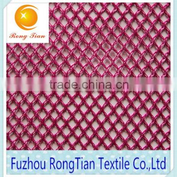polyester hard shinny diamond mesh fabric for decoration