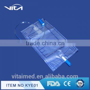 Urine leg bag with PVC