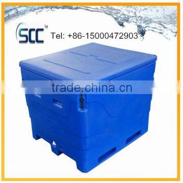Top quanlity Rotational moulding Keep fish cool box, insulated plastic fish cooler