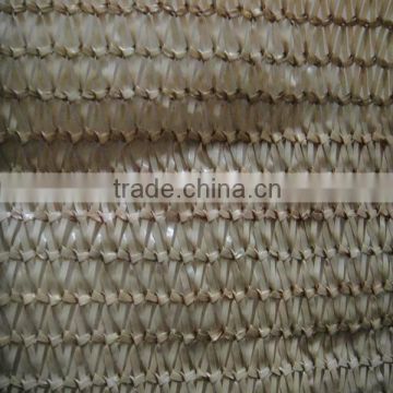 Hot selling 100% HDPE Earth yellow sun shade net / shade sail / mesh netting (manufacturer)