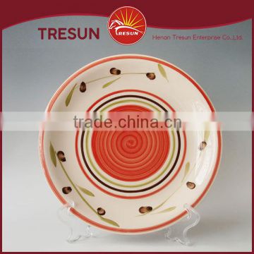 10.5" cheap ceramic plates dishes unique shape dinner plate restaurant dinner plate cheap bulk dinner plates