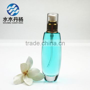 high quality glass bottle airless cosmetic bottles, lotion bottles with pump