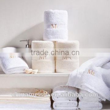 Super soft wash cloth with logo embroidered for promotion gift