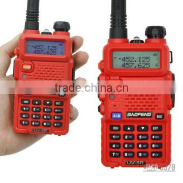 Red BaoFeng UV-5RE 136-174/400-480 MHz Dual-Band DTMF CTCSS DCS FM Ham Two Way Radio,VHF/UHF Ham Radio Dual Band 5W 128CH