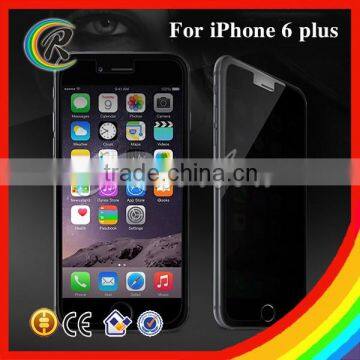 9H 0.33mm privacy tempered glass screen protector for iphone 6 plus privacy glass guard