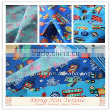 polyester cotton shirting fabric with catoon pattern
