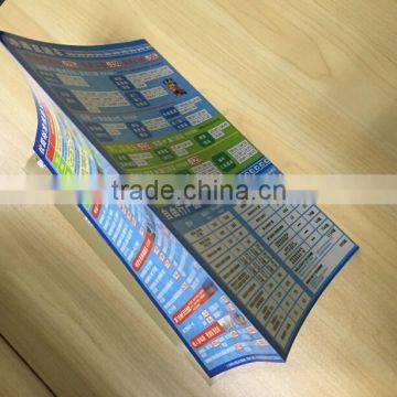 glossy lamination coated paper leaflet printing