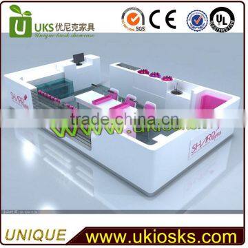 Fashional nail salon kiosk with free 3d max design