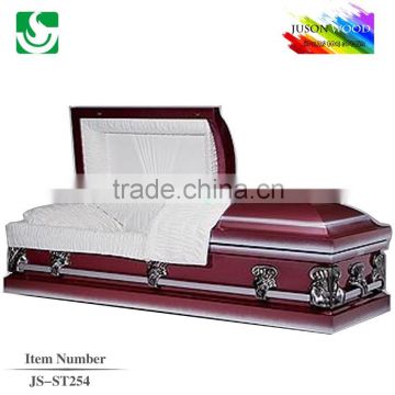 JS-ST254 luxury metal coffin supplier