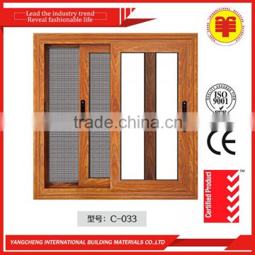 Style aluminum double layer glass sliding window models for bedroom