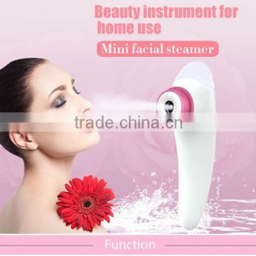 white sandalwood price mini portable facial equipment facial steamer with oxygen Mist Spray