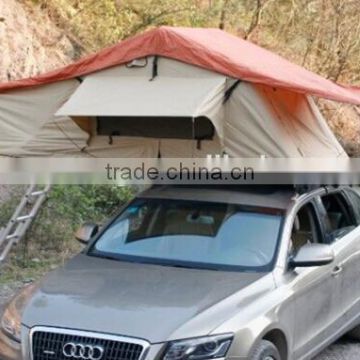 2 person outdoor offroad camping canvas car roof top tent 3.1x1.4m