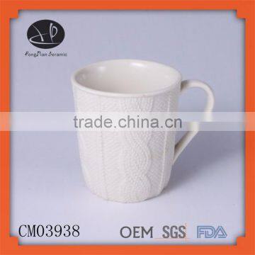 New design embossed mugs for sublimation wholesale, embossed ceramic mug