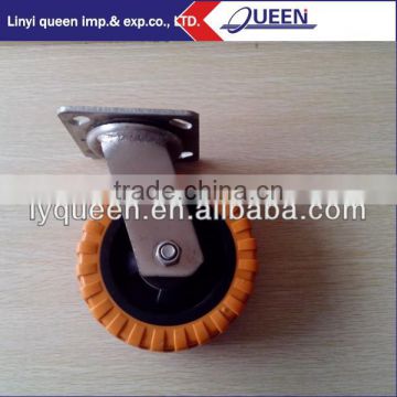 rubber wheel industrial caster wheel swivel or fixed or swivel with brake