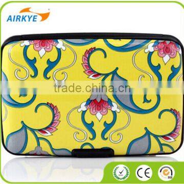 Aluminum printed business credit card holder wallet Customize AK8001