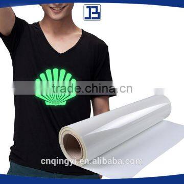 Jiabao hot sales glow in the dark film for custom logo on T Shirt