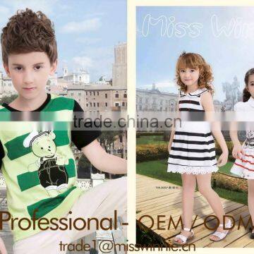 european fashion children's summer wear clothing