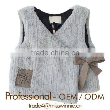Guangzhou customized fashion girl fur vest