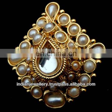 Indian jewelry polki kundan finger rings wholesale supplier