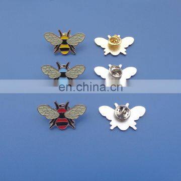 Colorful Bee Design Enamel Filling Metal Lapel Pin