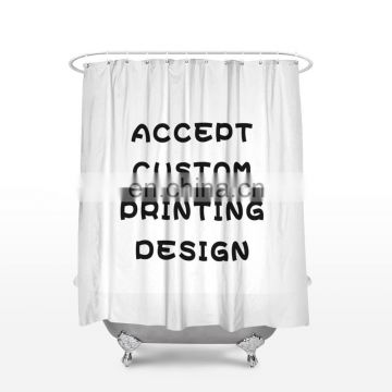 Amazon Best sale Custom Printed Shower Curtain Polyester Waterproof Bathroom 3D Print Wholesale Custom Shower Curtain
