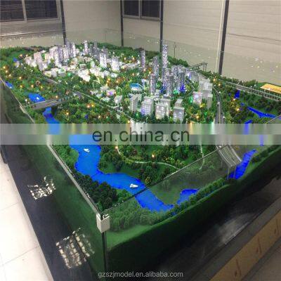 Architecture sale model making, Property maquette with miniature scale trees