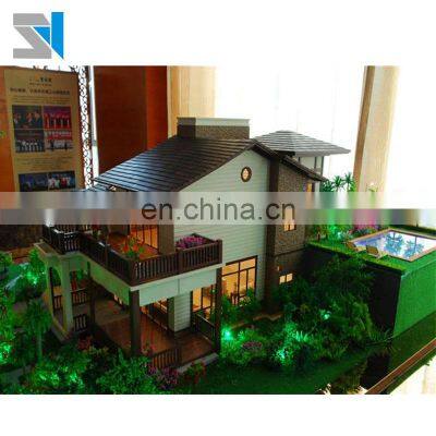Miniature villa scale model with detail landscape 3d architectural model maker for villa house