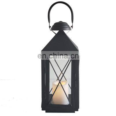 Home Decorative Black Candle Lantern Vintage Fashion Wedding Moroccan Metal Lanterns