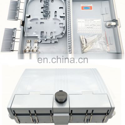 8 Core Fiber Terminal Box ABS PC Gray Fiber Optic Face Box 1*8 Fiber Distribution Box