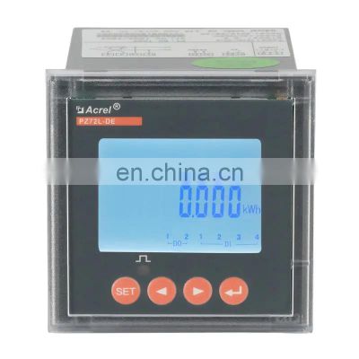 Acrel Relay alarm output optional RS485 Interface 1 circuit voltmeter ammeter DC kWh electric dc power meter display for chargin