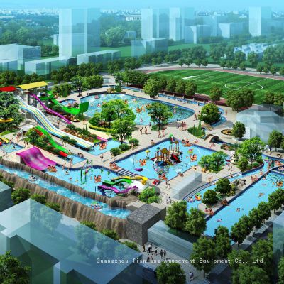 Large-scale water park site planning and design equipment customization