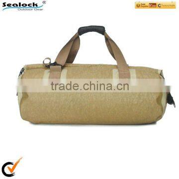 khaki TPU waterproof luggage bag for drifting