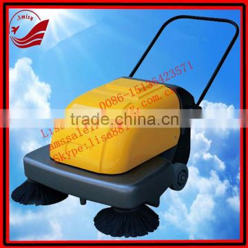 Small electric walk behind floor sweepers