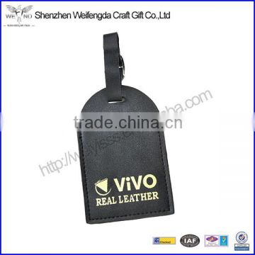 wholesale cheap luggage tag with gold foil print for promotion