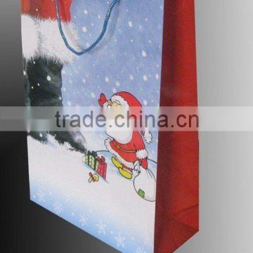 luxury shopping paper bag manufacture for christmas