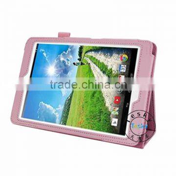 LOVELY BABY PINK FAUX LEATHER PROTECTIVE COVER CASE FOR ACER ICONIA TAB A1-830