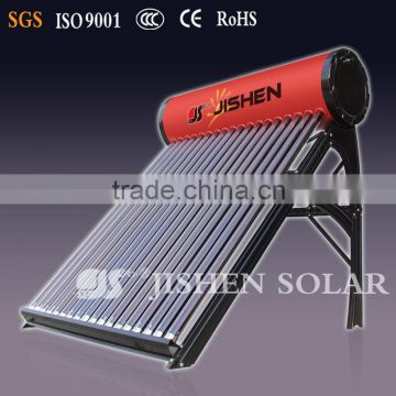 domestic color steel compact non-pressurized Solar Water Heater with three target vacuum tube