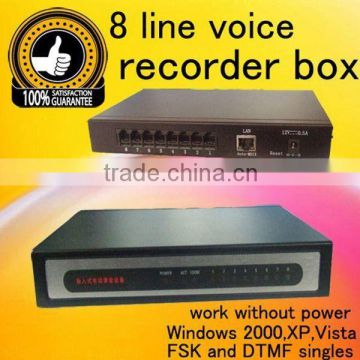 New 8 Line Voice Telephone Recorder/phone chip Recorder Telephone Recording
