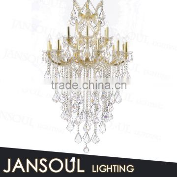 european pendant lighting luxury modern crystal chandelier gold plated candel holder chandelier with Chinese top k9 crystal