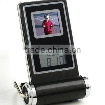 digital photo frame with clock,the world cheapest price(Our private mould)