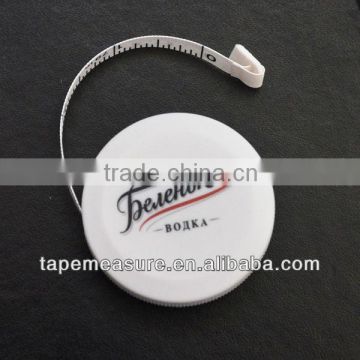 150cm/60inch round retractable tape measure rubber custom vinyl polyester fibreglass promotional gift upon Your Design and Logo
