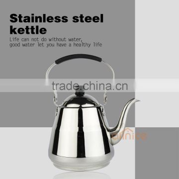 Gooseneck design 1.5L stovetop safe pour over stainless steel tea pot/water pot with Removable PP handle induction cooker