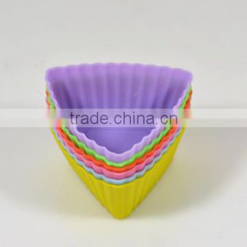 High quality Eco-friendly feature triangle shaped silicone cake molds