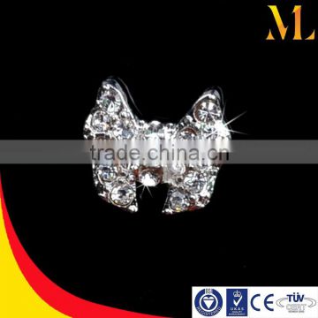 Russian ornaments manicure items tie 3D alloy fittings bowknot