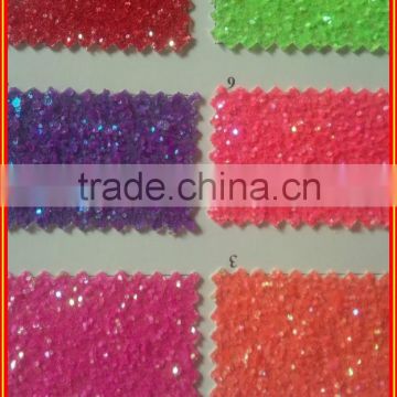 2016 new design shining lace glitter PU synthetic leather                        
                                                Quality Choice