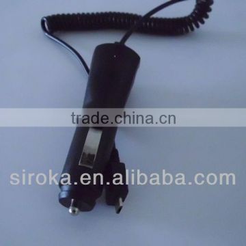 500mA Black Micro Cable Car Charger For Universal Mobile Phone