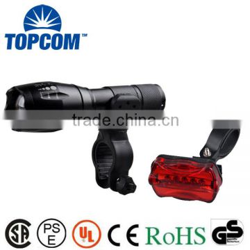 Aluminum 2000 Lumen Rechargeable Bike Front Headlight For Bicycle