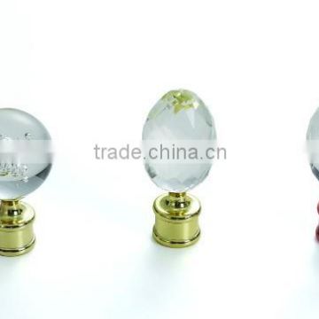 Electrophoresis roundness galss curtain decor metal accessories crystal ball