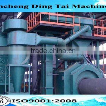 High quality steel pipe shot blasting machine for rust cleaning
